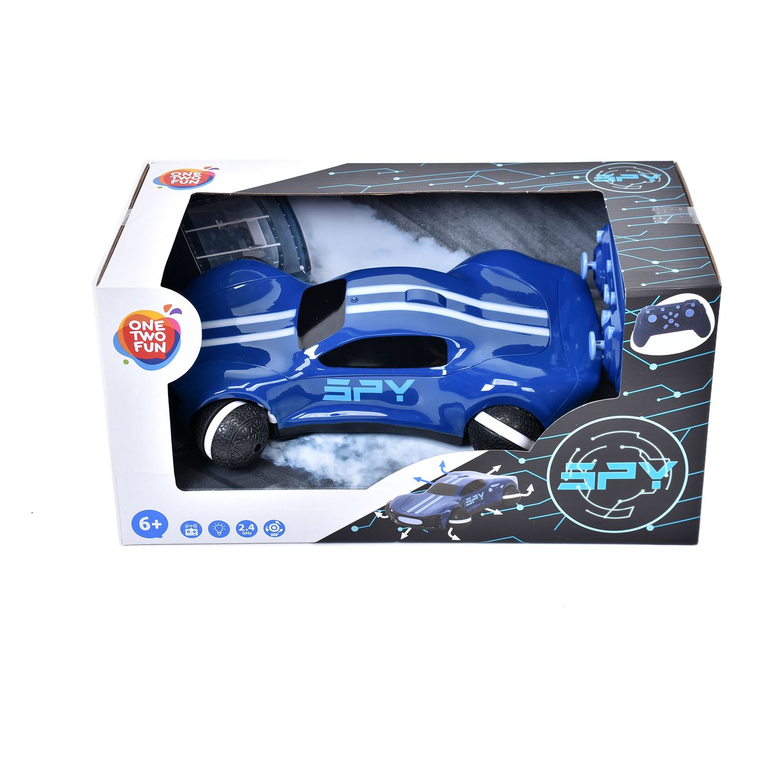 Voir la diapositive 4 : ONE TWO FUN Voiture RC Round Wheels Concept Car échelle 1/16ème