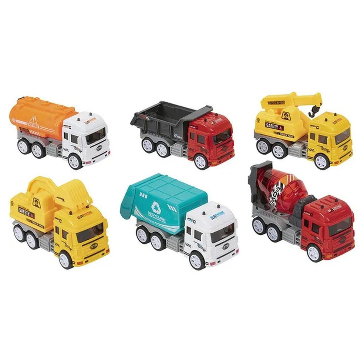 coffret de 6 véhicules de services à friction échelle 1/32ème