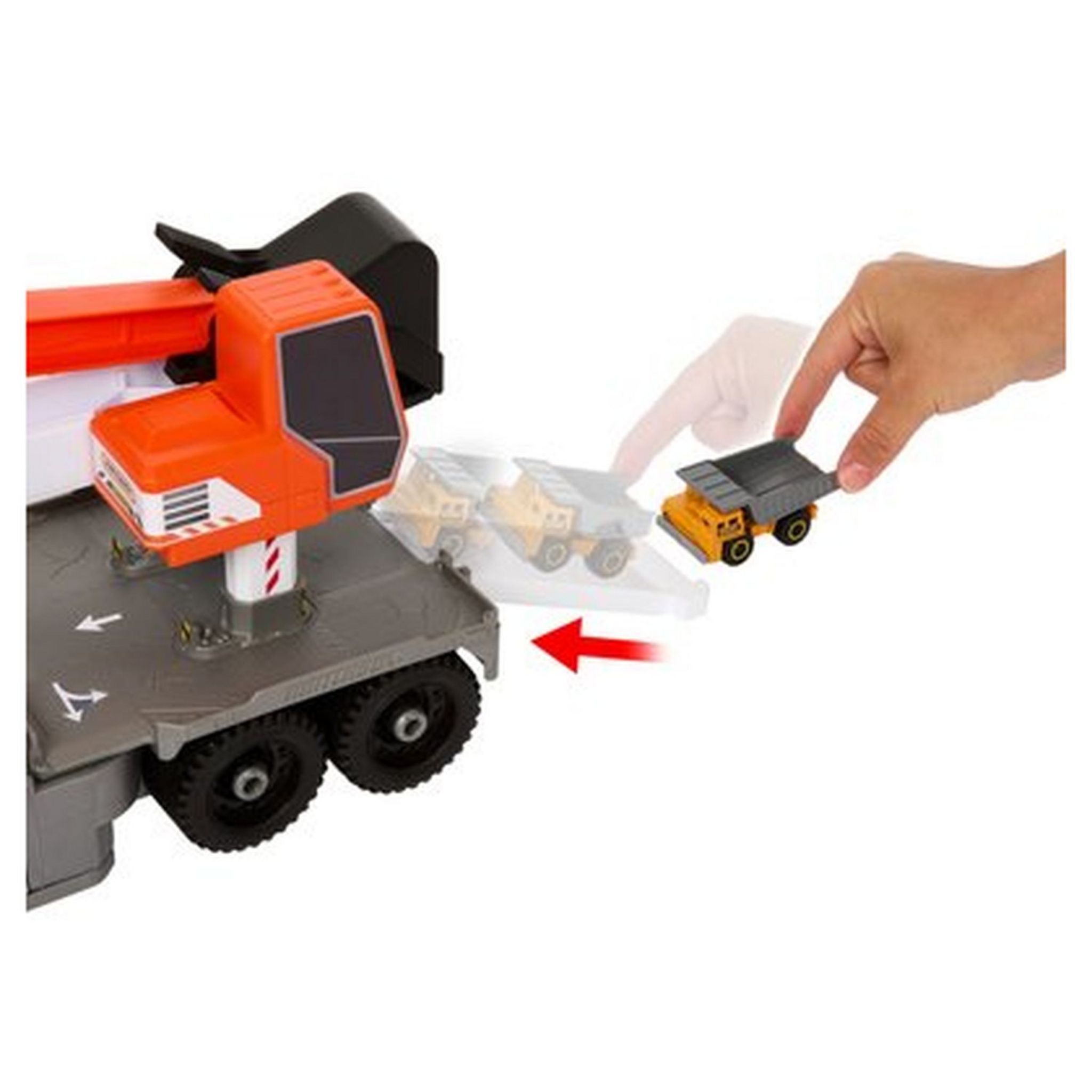 Voir la diapositive 5 : MATTEL Camion pelle MATCHBOX Grand véhicule avec fonction