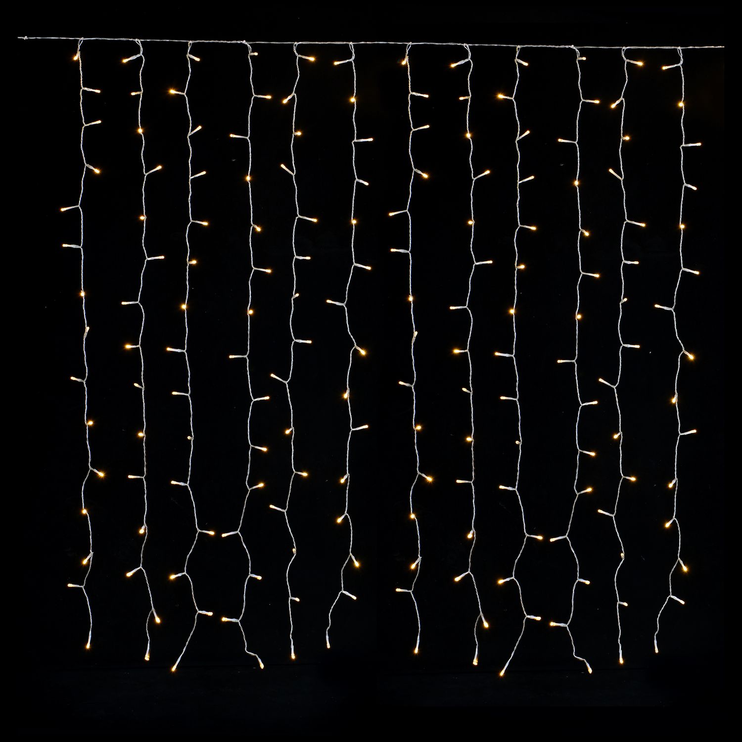 Voir la diapositive 2 : ACTUEL Rideau lumineux 1,5 M x 1,4 M - 240 LED Blanc chaud 8 Programmes