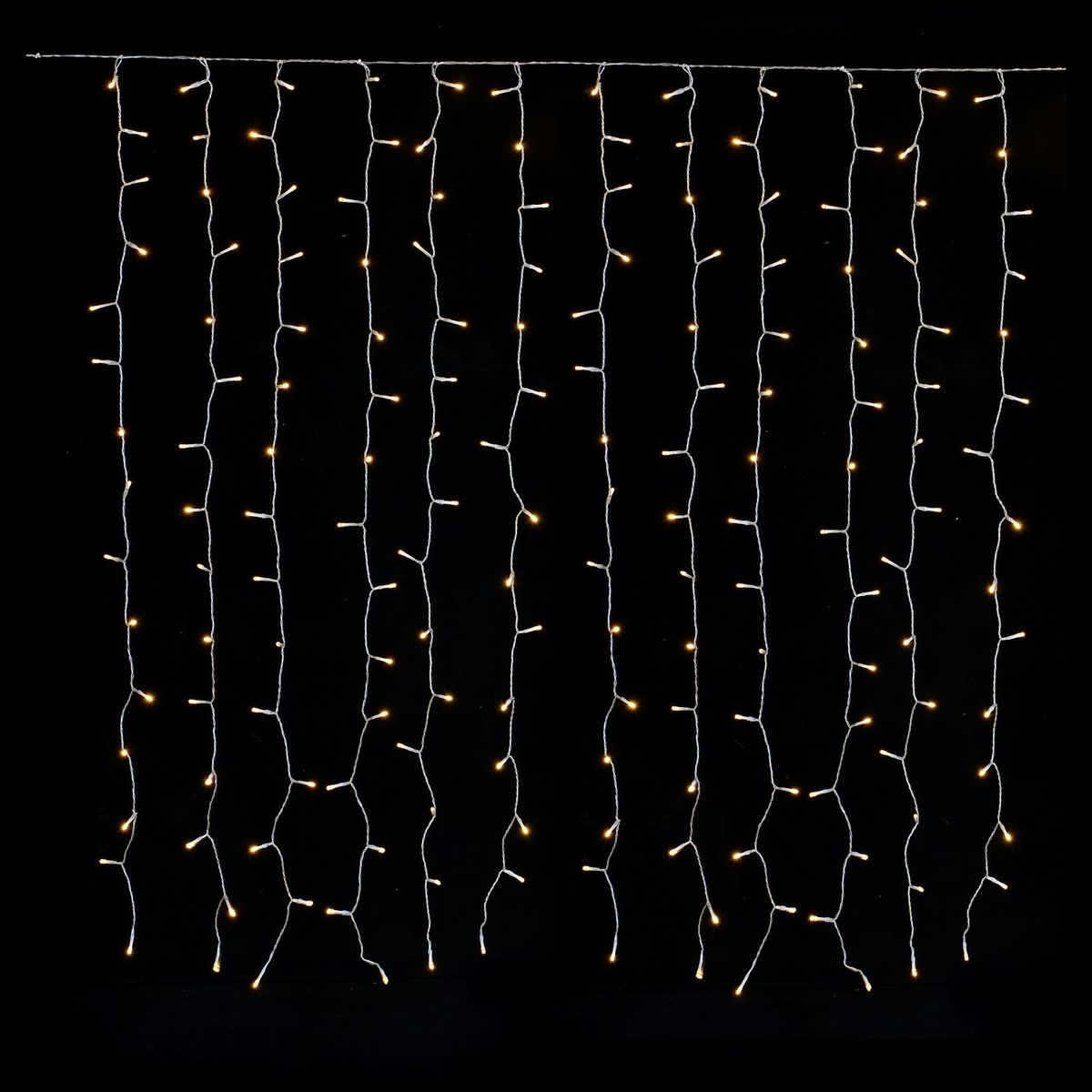 ACTUEL Rideau Lumineux 240 LED Blanc Chaud 8 Programmes