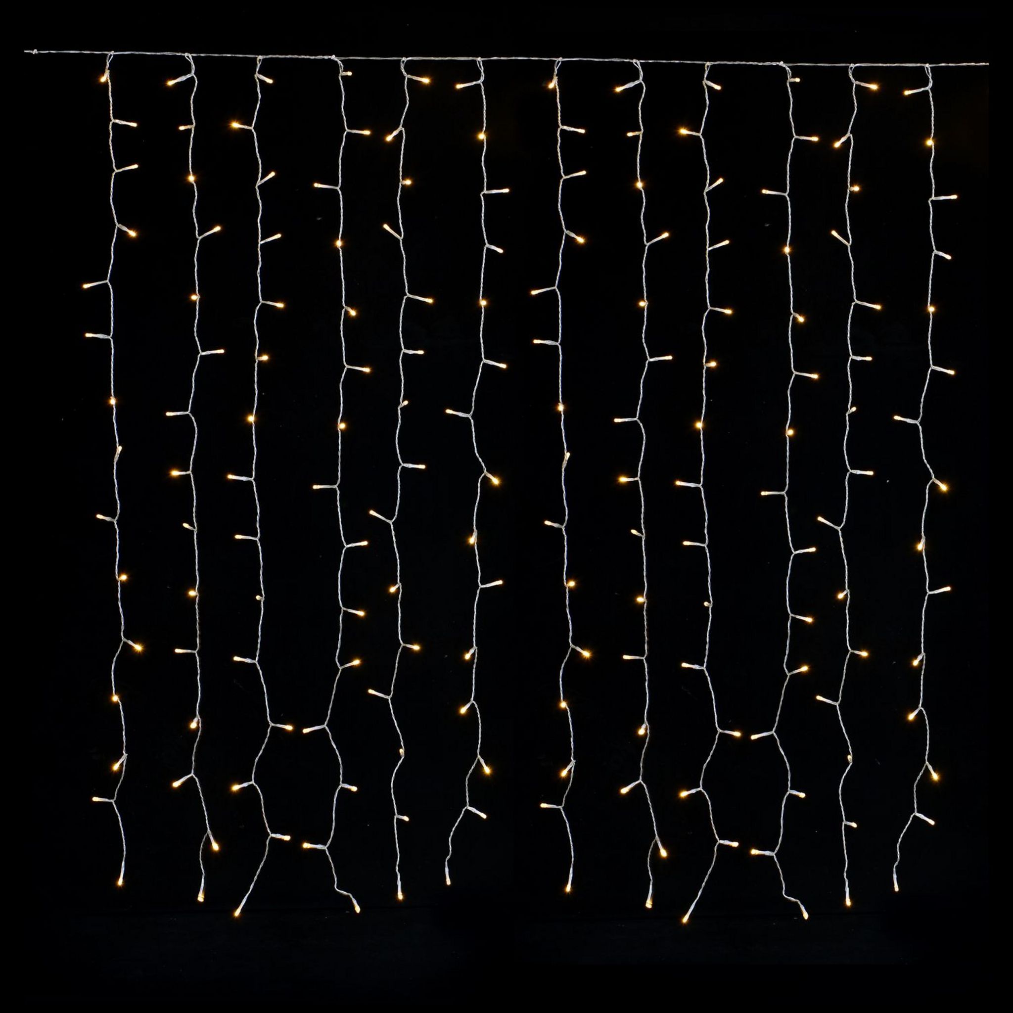 Voir la diapositive 2 : ACTUEL Rideau Lumineux 240 LED Blanc Chaud 8 Programmes