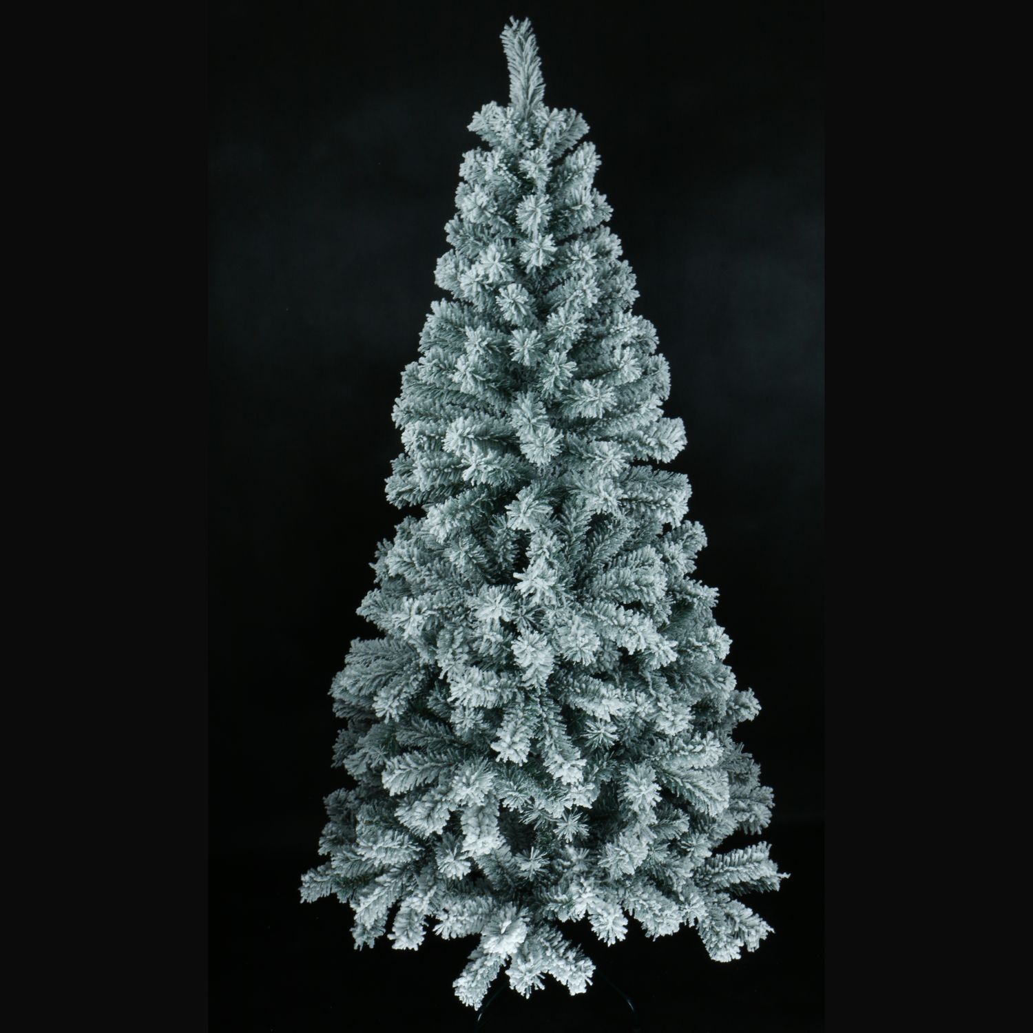 Voir la diapositive 3 : ACTUEL Sapin Artificiel Enneigé - Hauteur 180 cm 444 Branches avec support en métal