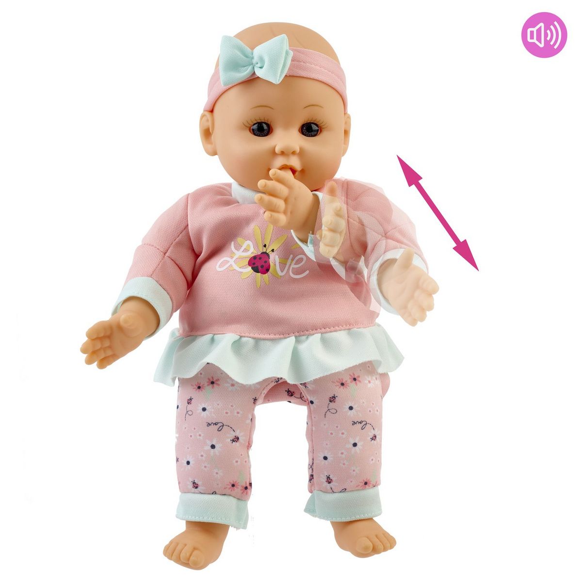 ONE TWO FUN Poupon Léa ou Alex fait des bisous