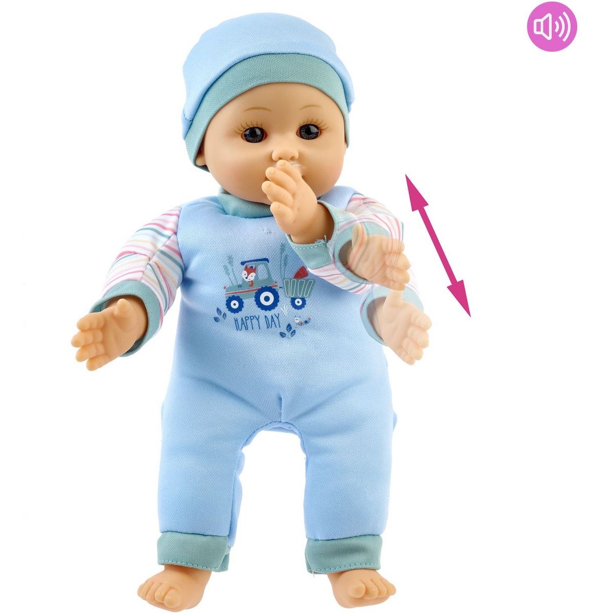 ONE TWO FUN Poupon Léa ou Alex fait des bisous