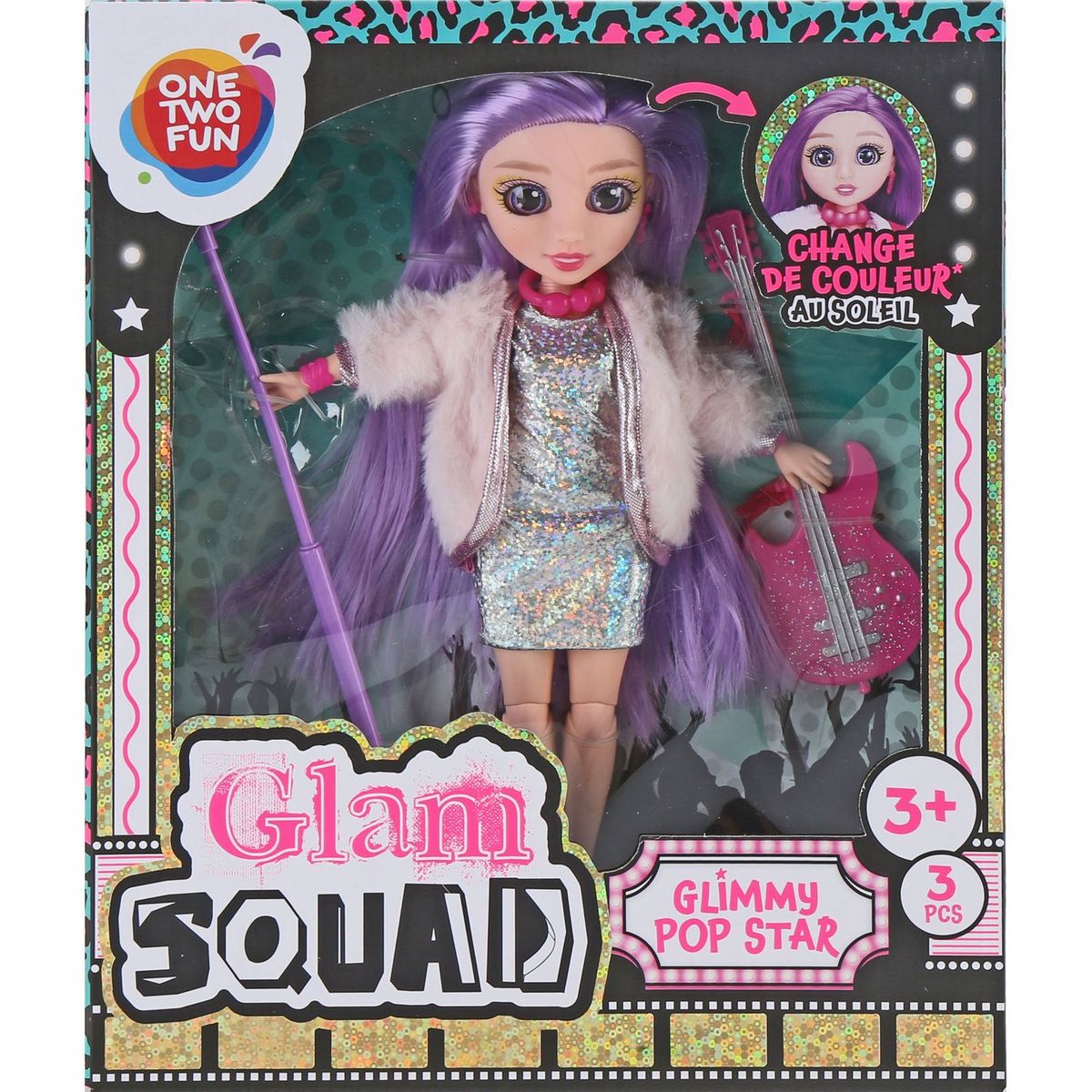ONE TWO FUN Poupée Glam Squad Glimmy Pop Star