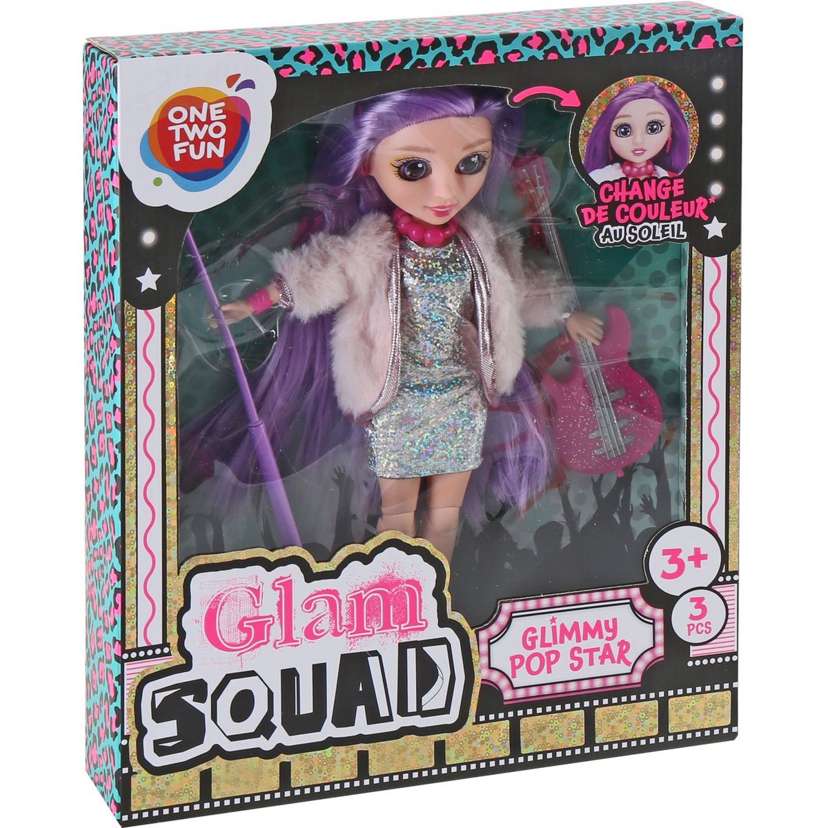 ONE TWO FUN Poupée Glam Squad Glimmy Pop Star