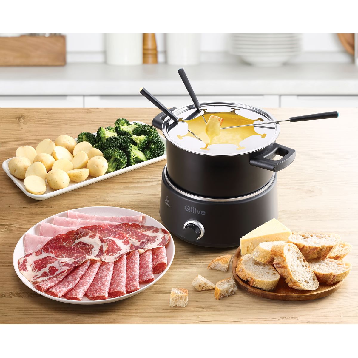 Voir la diapositive 3 : QILIVE Appareil à fondue Q.5928 - Noir