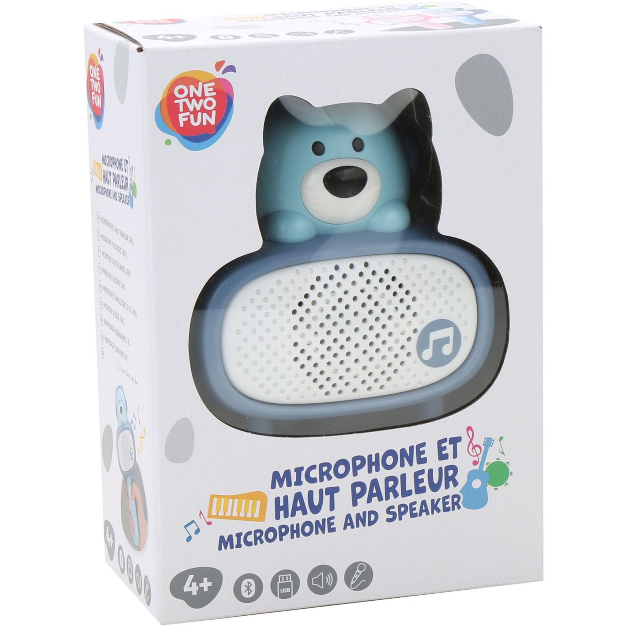 Voir la diapositive 3 : ONE TWO FUN Microphone et Haut parleur