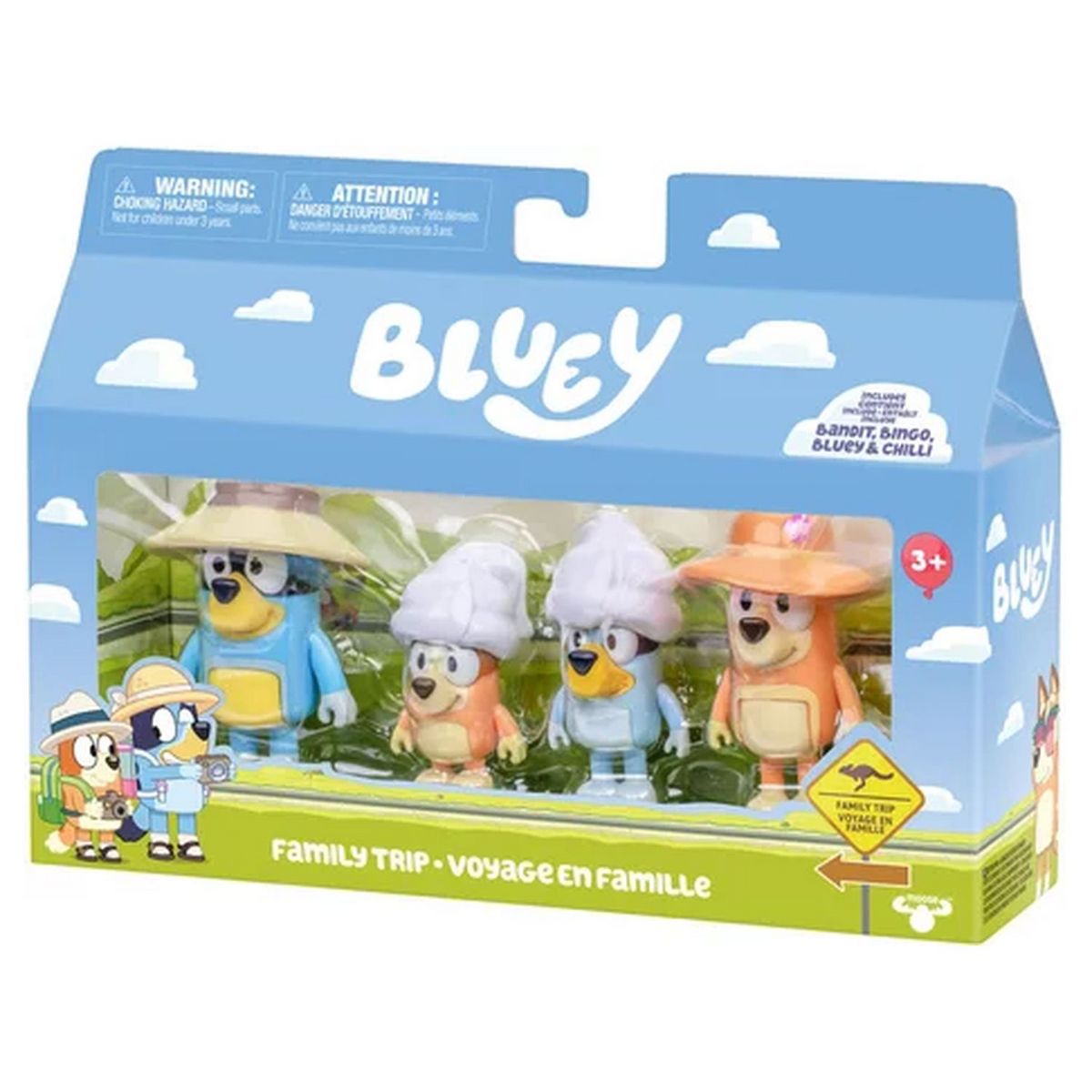 MOOSE Famille de Bluey en voyage