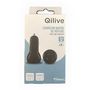 Voir la diapositive 2 : QILIVE Chargeur voiture rapide USB A+USB C 32W - Noir