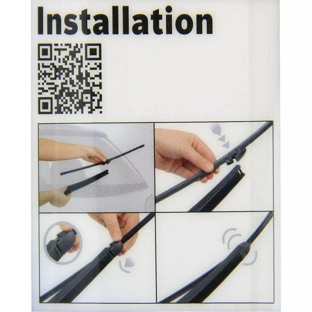 Voir la diapositive 3 : BOSCH Balai d'essuie-glace arrière BOSCH 106/206N°R3