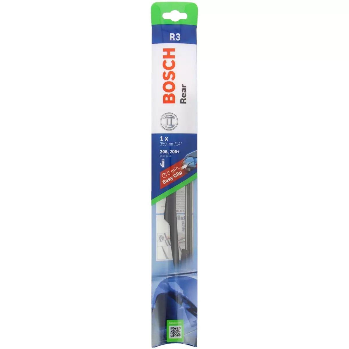 Voir la diapositive 2 : BOSCH Balai d'essuie-glace arrière BOSCH 106/206N°R3