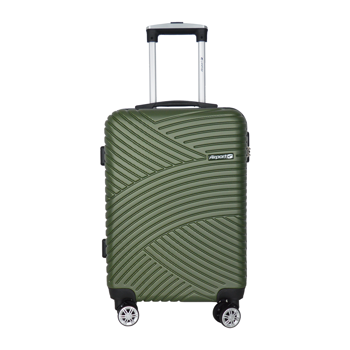 AIRPORT Valise cabine rigide 55 cm 8 roues 360° GINKO - vert