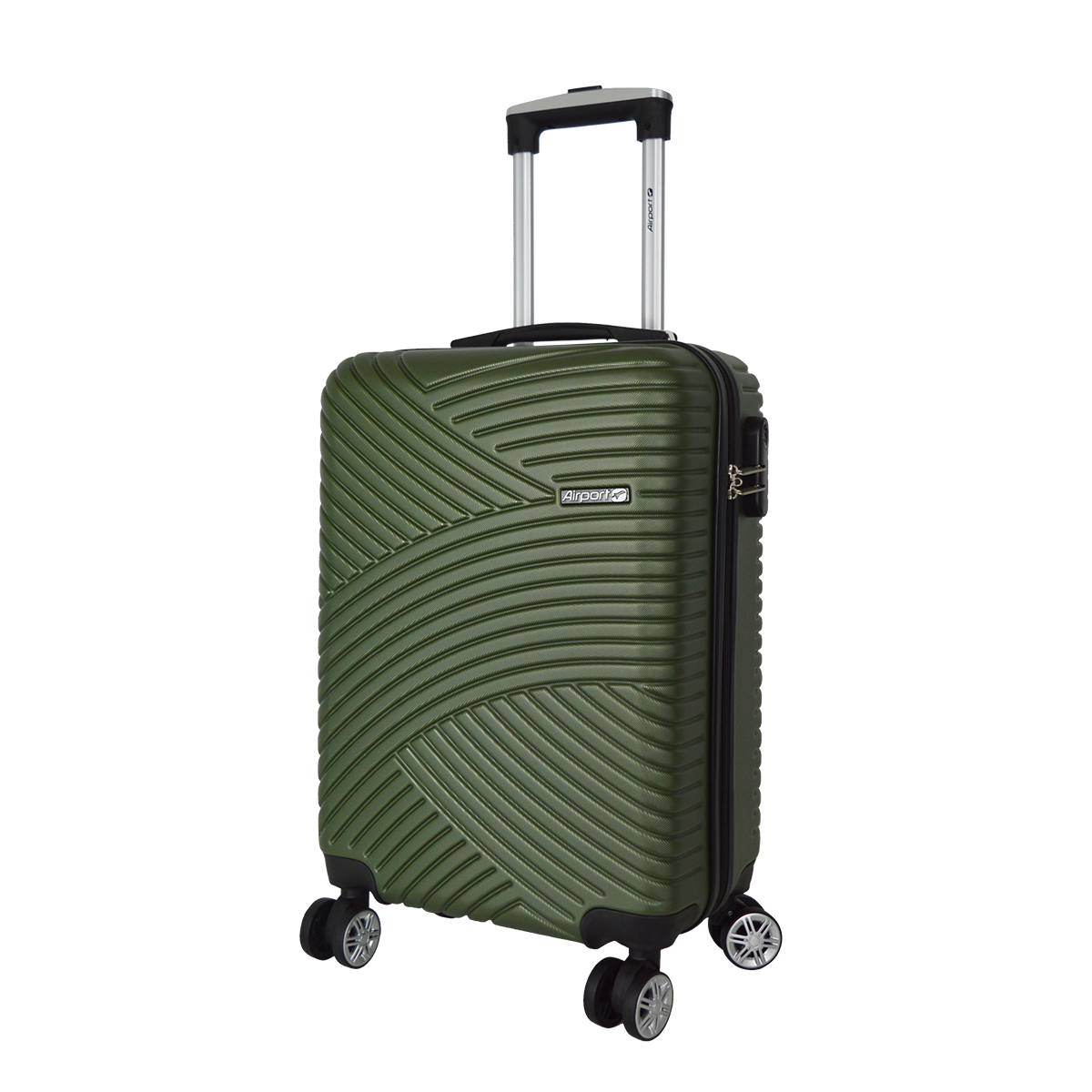 AIRPORT Valise cabine rigide 55 cm 8 roues 360° GINKO - vert