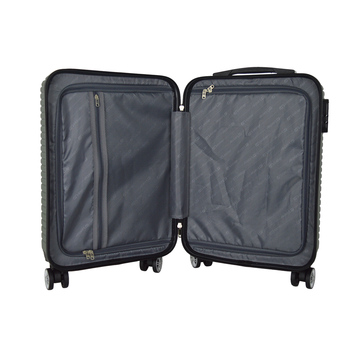 Voir la diapositive 7 : AIRPORT Valise cabine rigide 55 cm 8 roues 360° GINKO - vert
