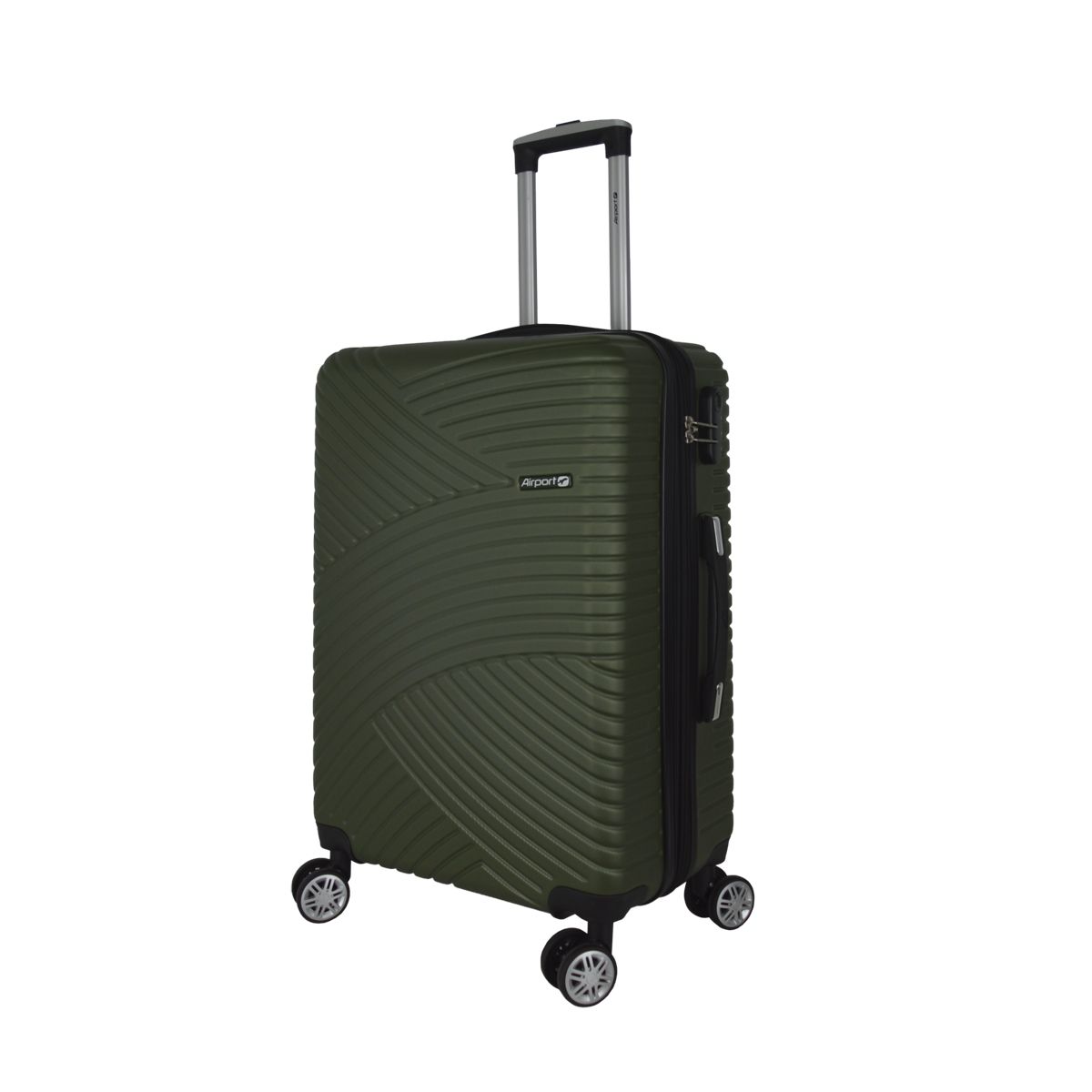 AIRPORT Grande Valise rigide 75 cm extensible 8 roues 360° GINKO - vert