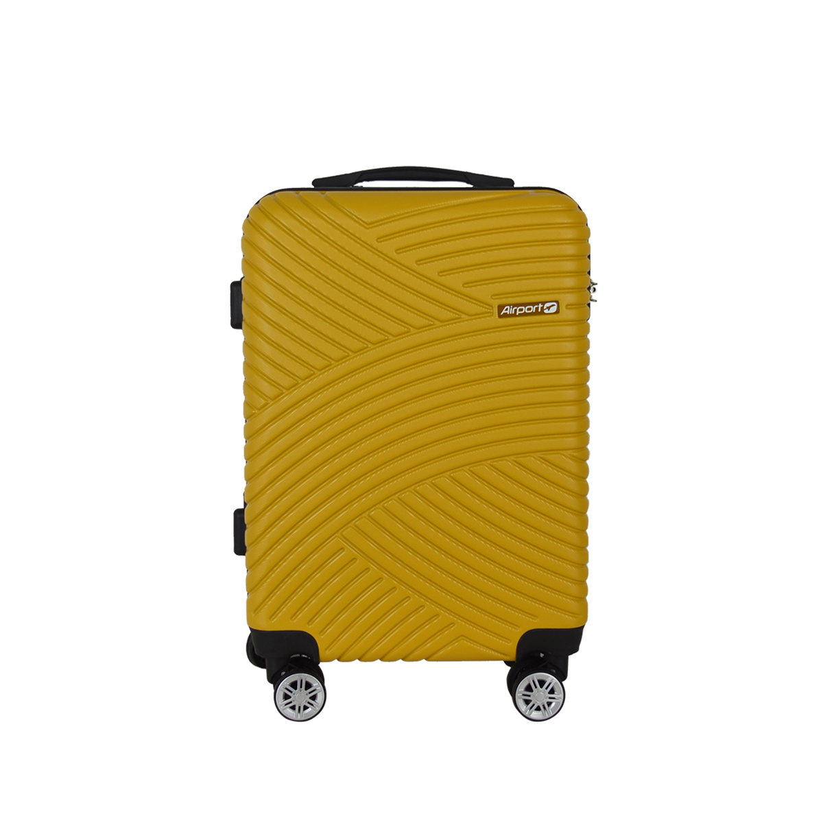 AIRPORT Valise cabine rigide 55 cm 8 roues 360° GINKO - jaune