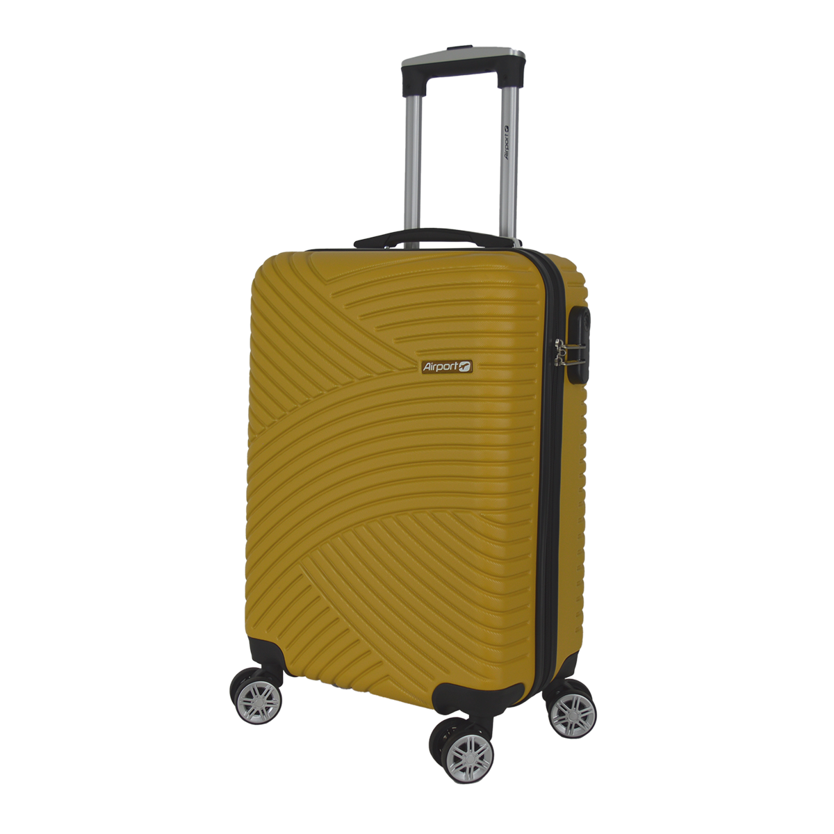 AIRPORT Valise cabine rigide 55 cm 8 roues 360° GINKO - jaune
