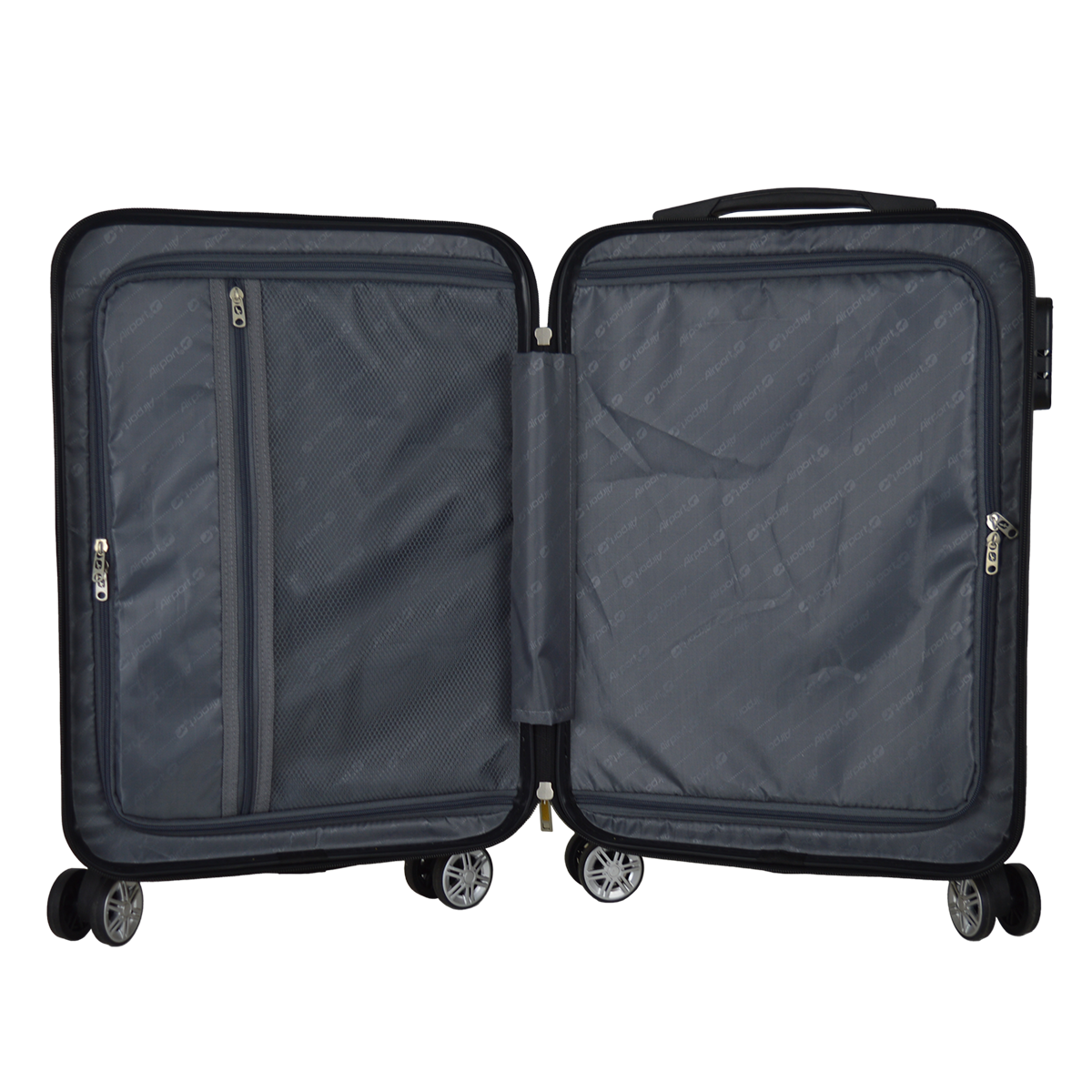 AIRPORT Valise cabine rigide 55 cm 8 roues 360° GINKO - jaune