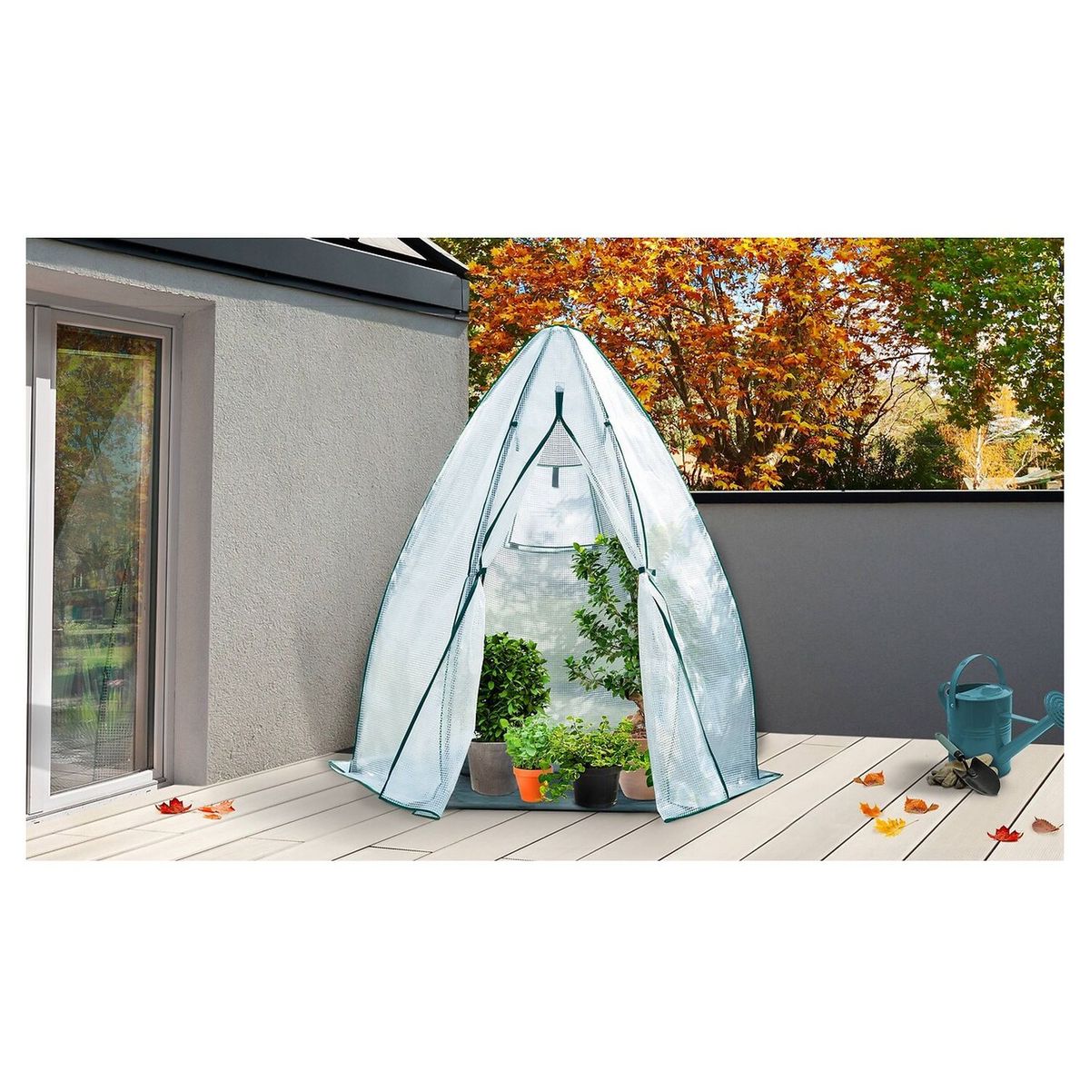 JARDIKT Serre d'hivernage - Métal/Polyéthylène - 1,96m² - TEEPEE SMALL