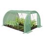 Voir la diapositive 2 : JARDIKT Serre tunnel 4 saisons - Vert - 12m²