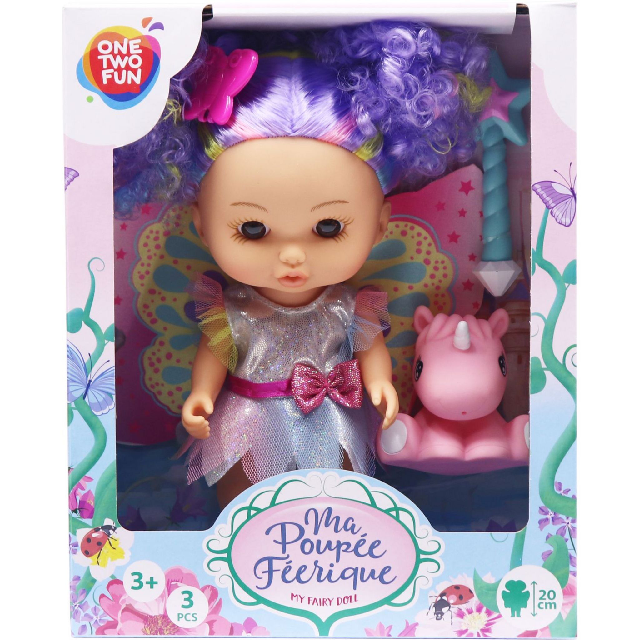 Voir la diapositive 3 : ONE TWO FUN Poupée Ma Fée 20cm