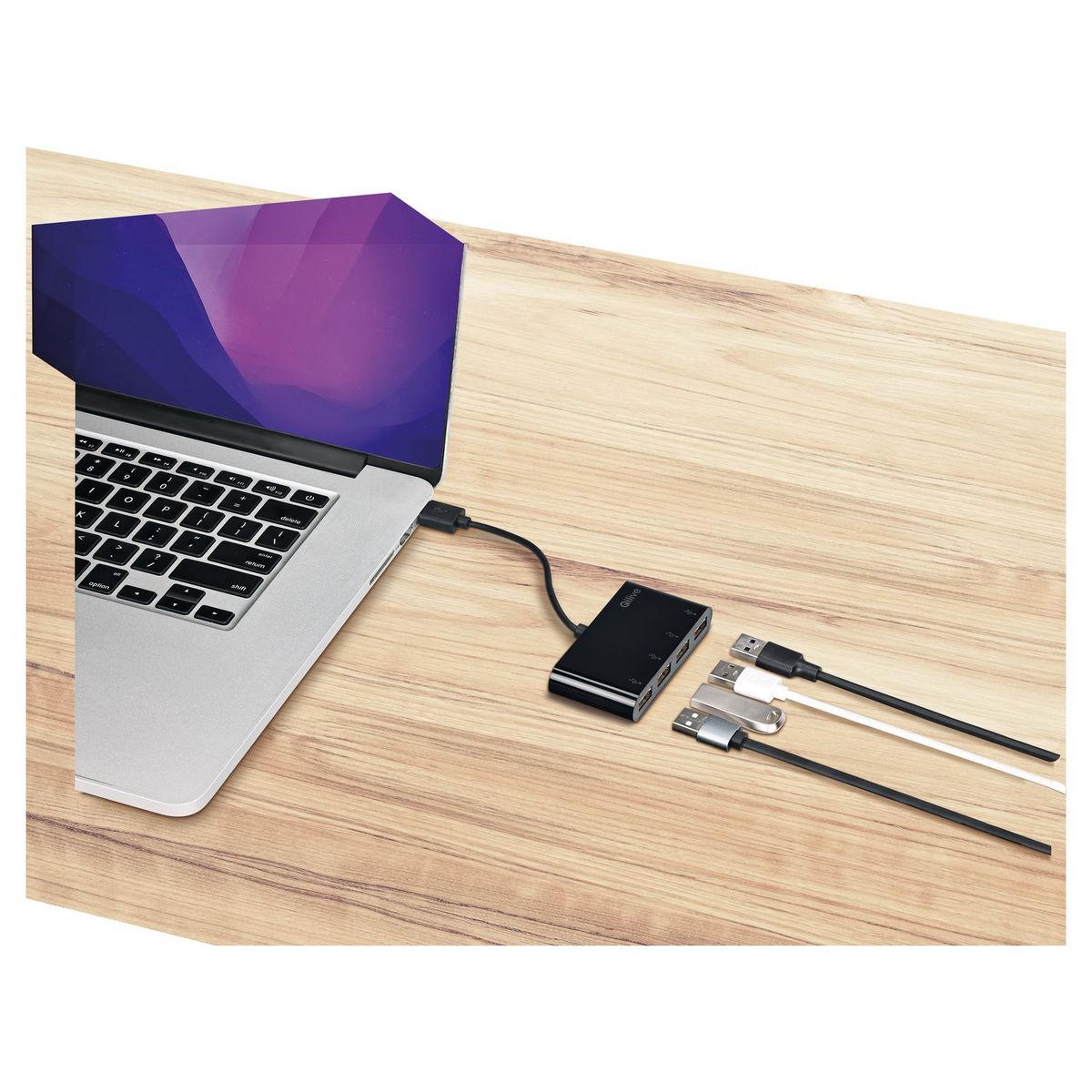 QILIVE Hub USB 2.0 4 ports