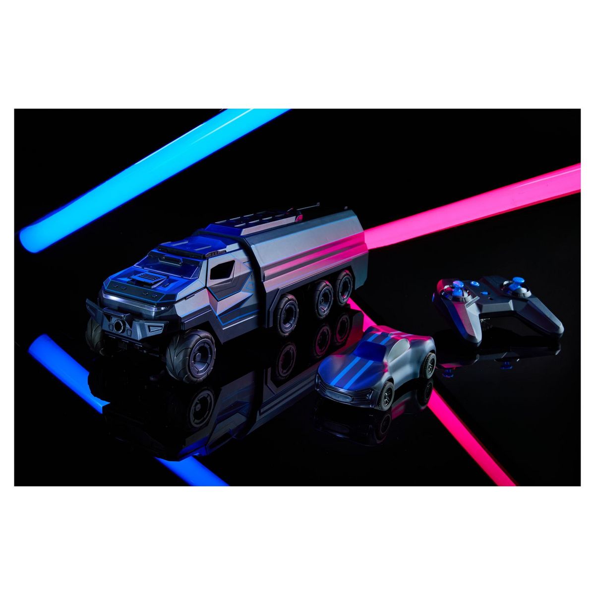 ONE TWO FUN Véhicule RC Camion Midnight Commander 2 en 1