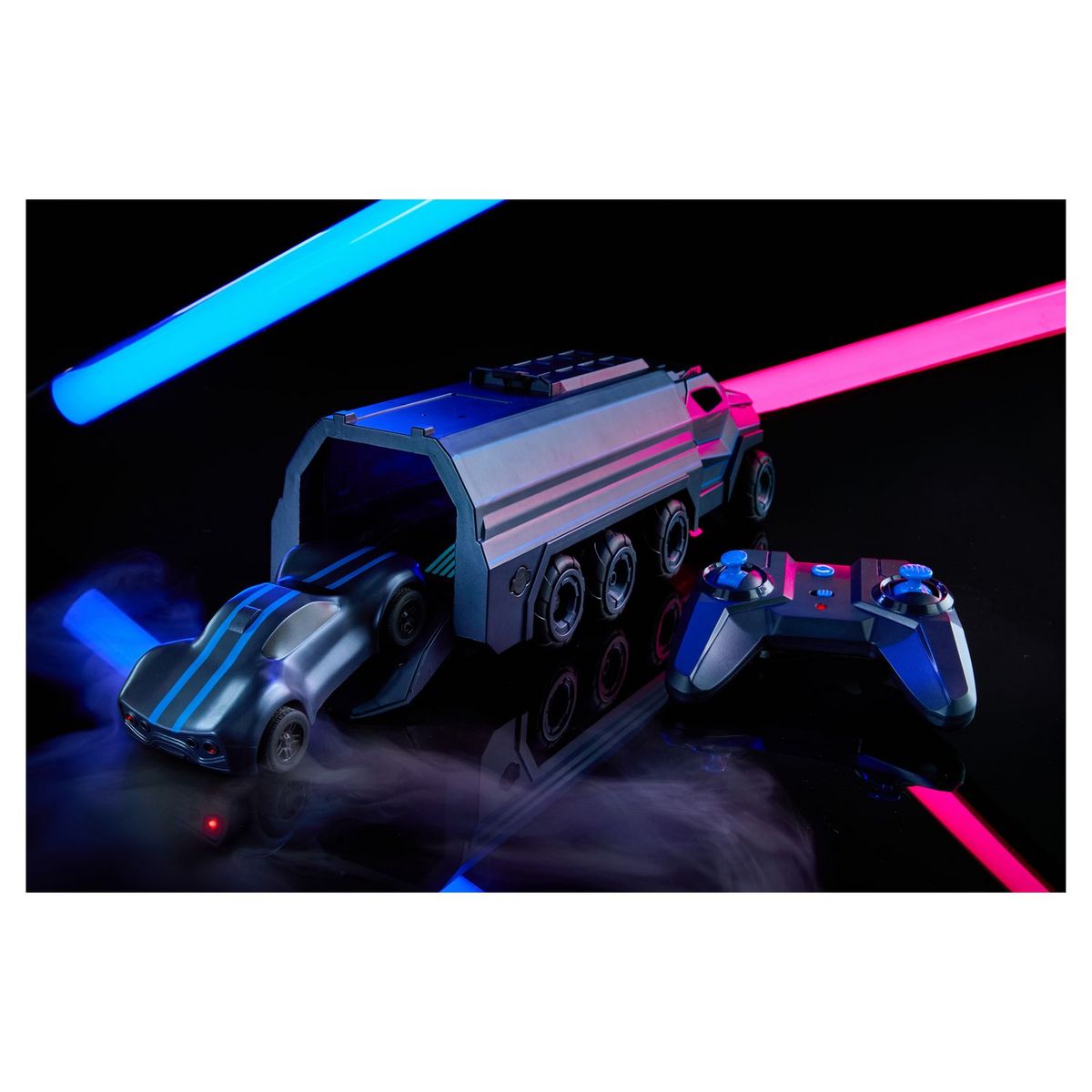 ONE TWO FUN Véhicule RC Camion Midnight Commander 2 en 1