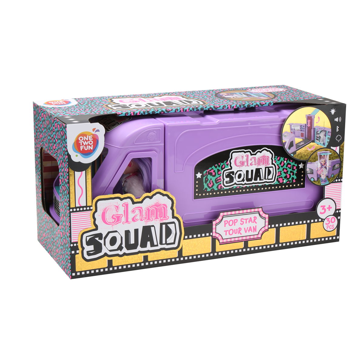 ONE TWO FUN Glam Squad Tour Van