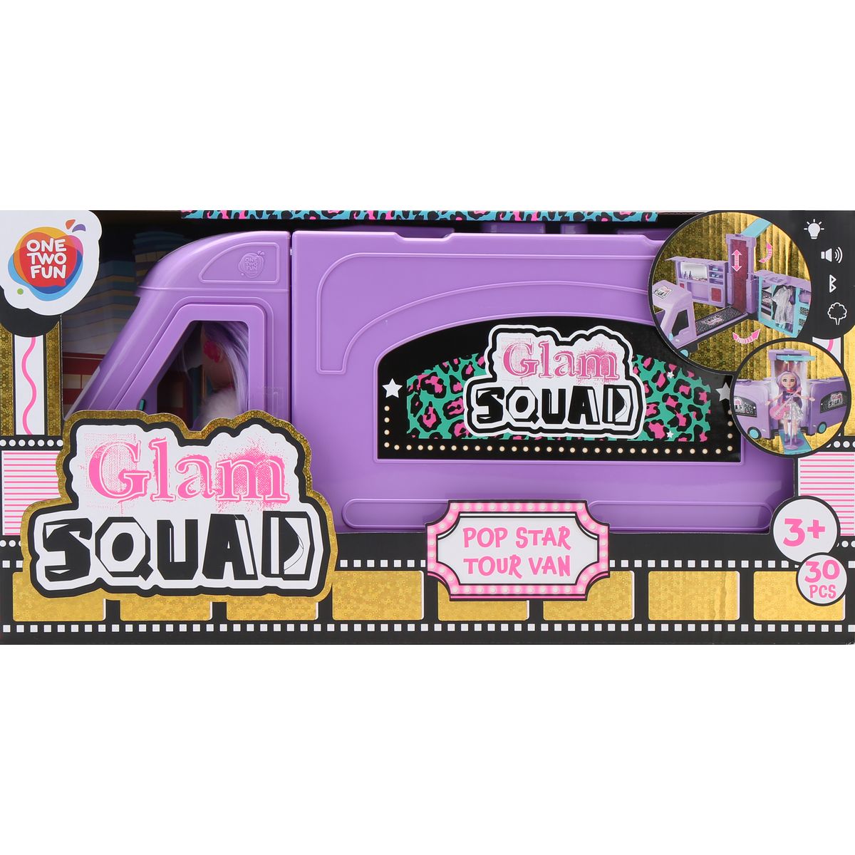 ONE TWO FUN Glam Squad Tour Van