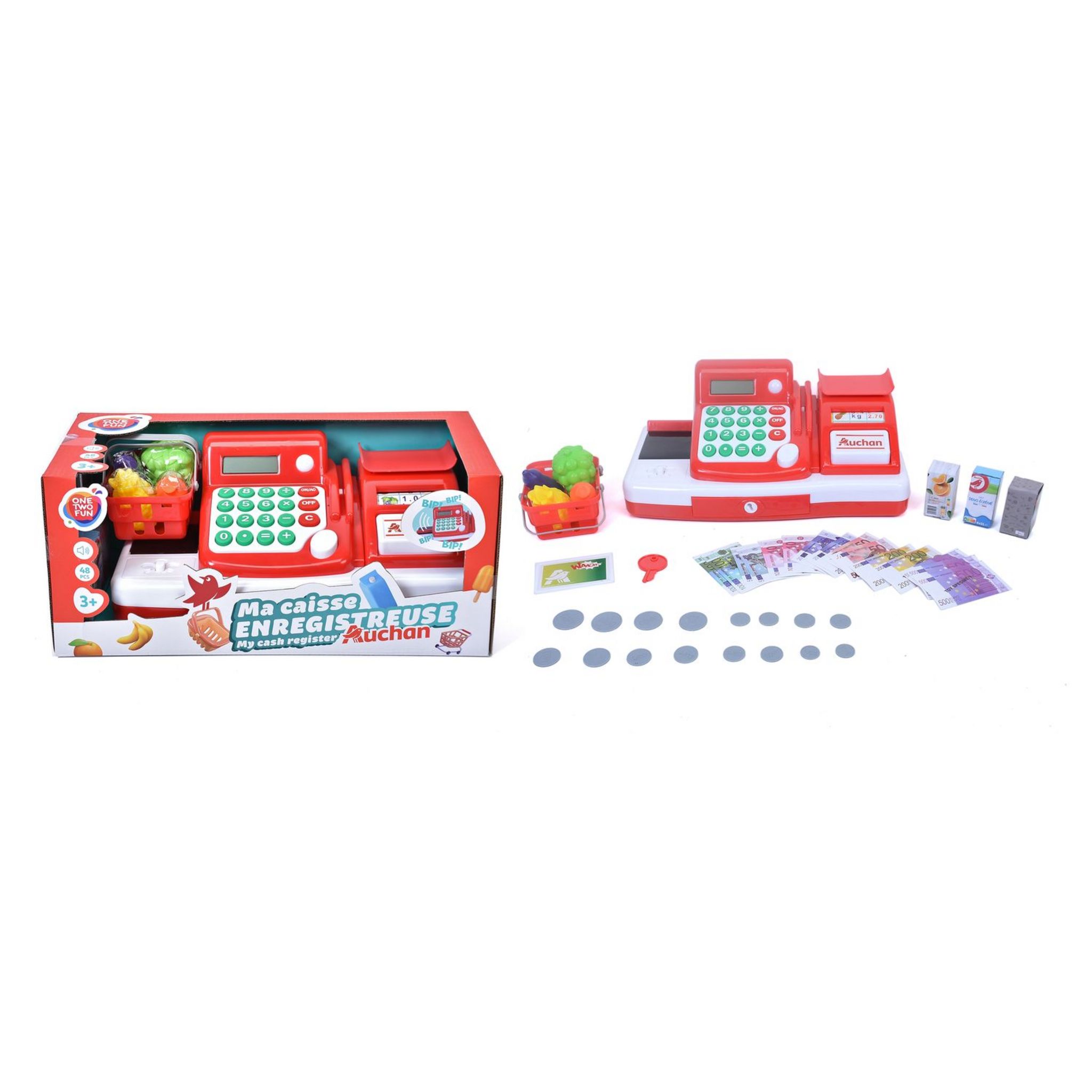 Voir la diapositive 3 : ONE TWO FUN Caisse enregistreuse Auchan