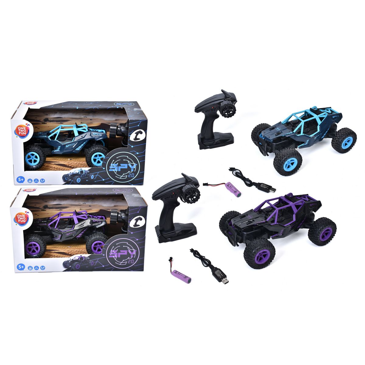 ONE TWO FUN Véhicules RC Off Road Buggy échelle 1/14ème