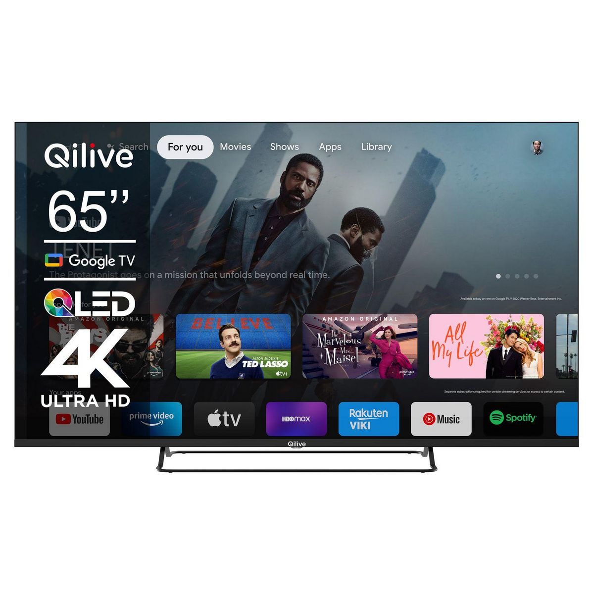 QILIVE TV QLED 4K Q65QA241B
