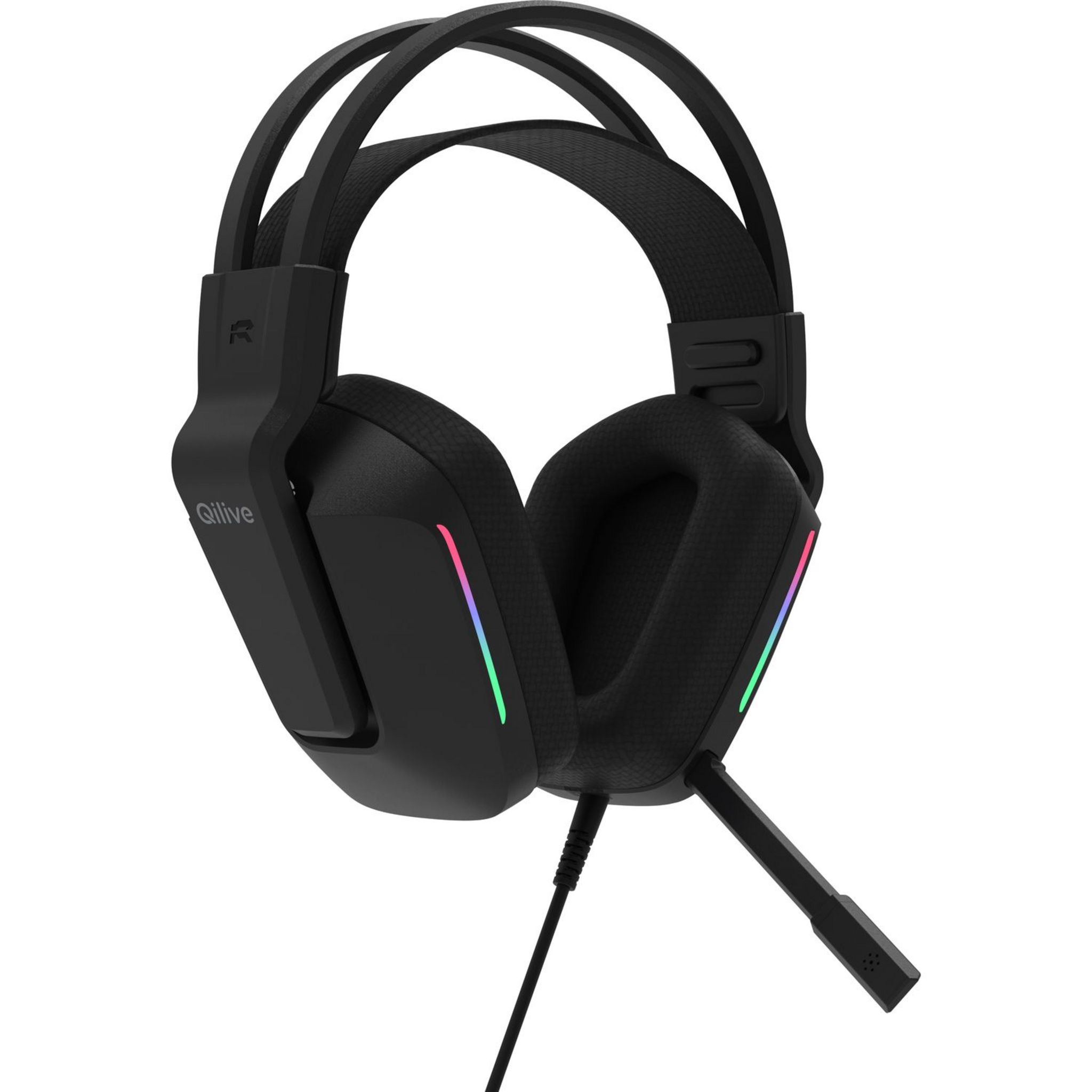 Voir la diapositive 8 : QILIVE Casque Gaming filaire Q3408 - Noir