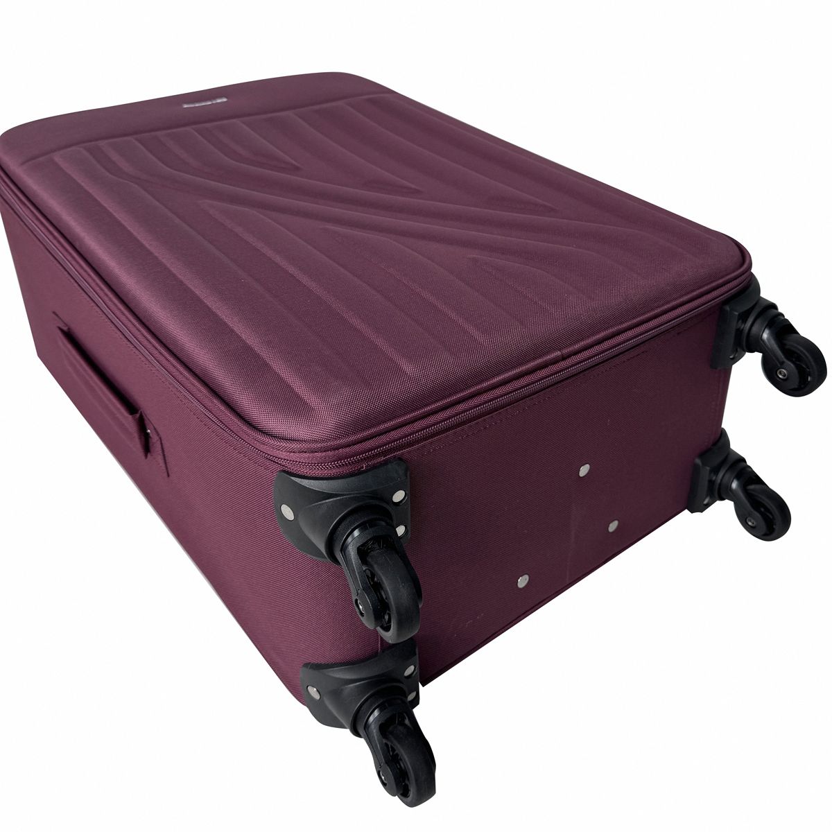 AIRPORT Valise souple 60 cm 4 roues RAIL - rouge bordeaux