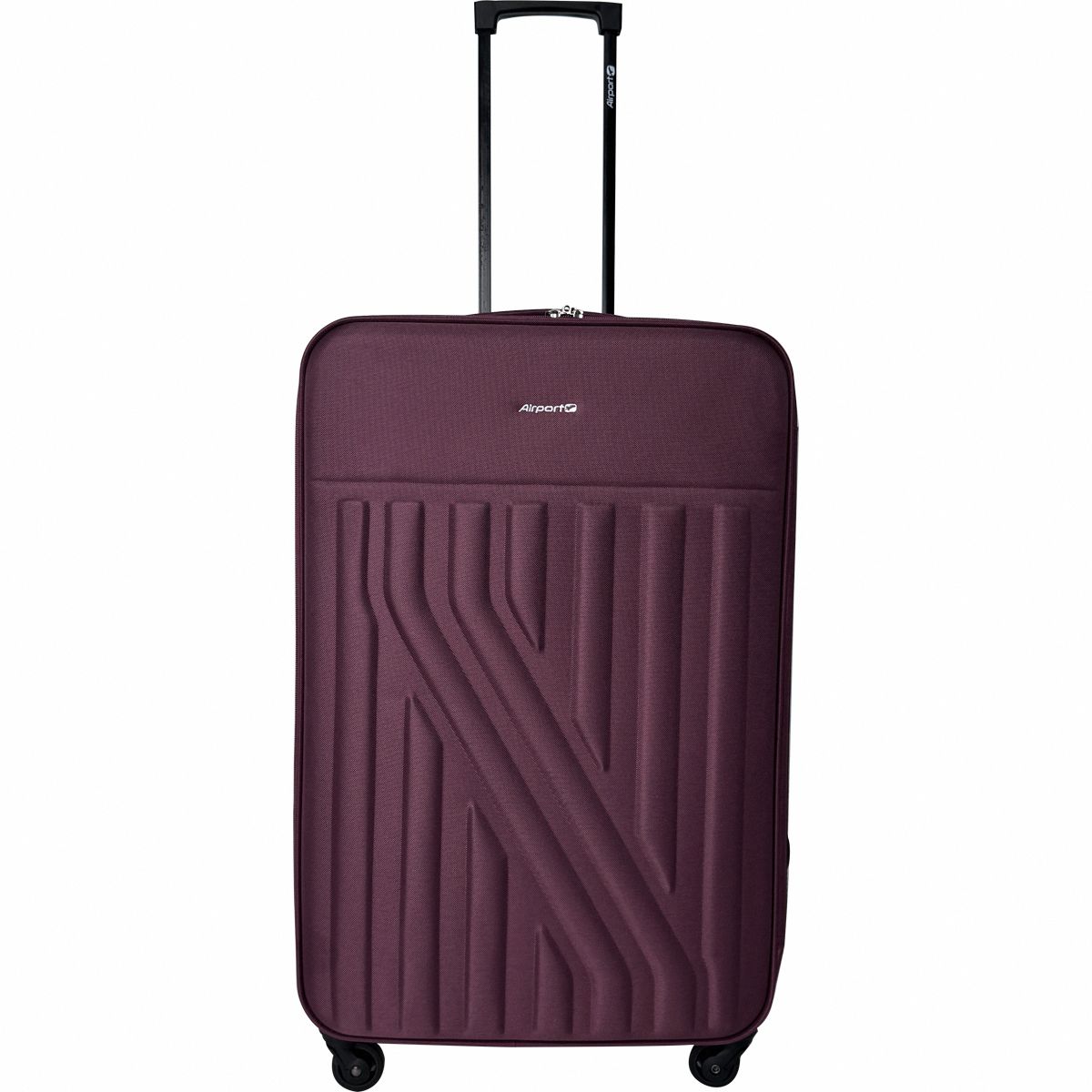 AIRPORT Grande Valise souple 70 cm 4 roues RAIL - rouge bordeaux