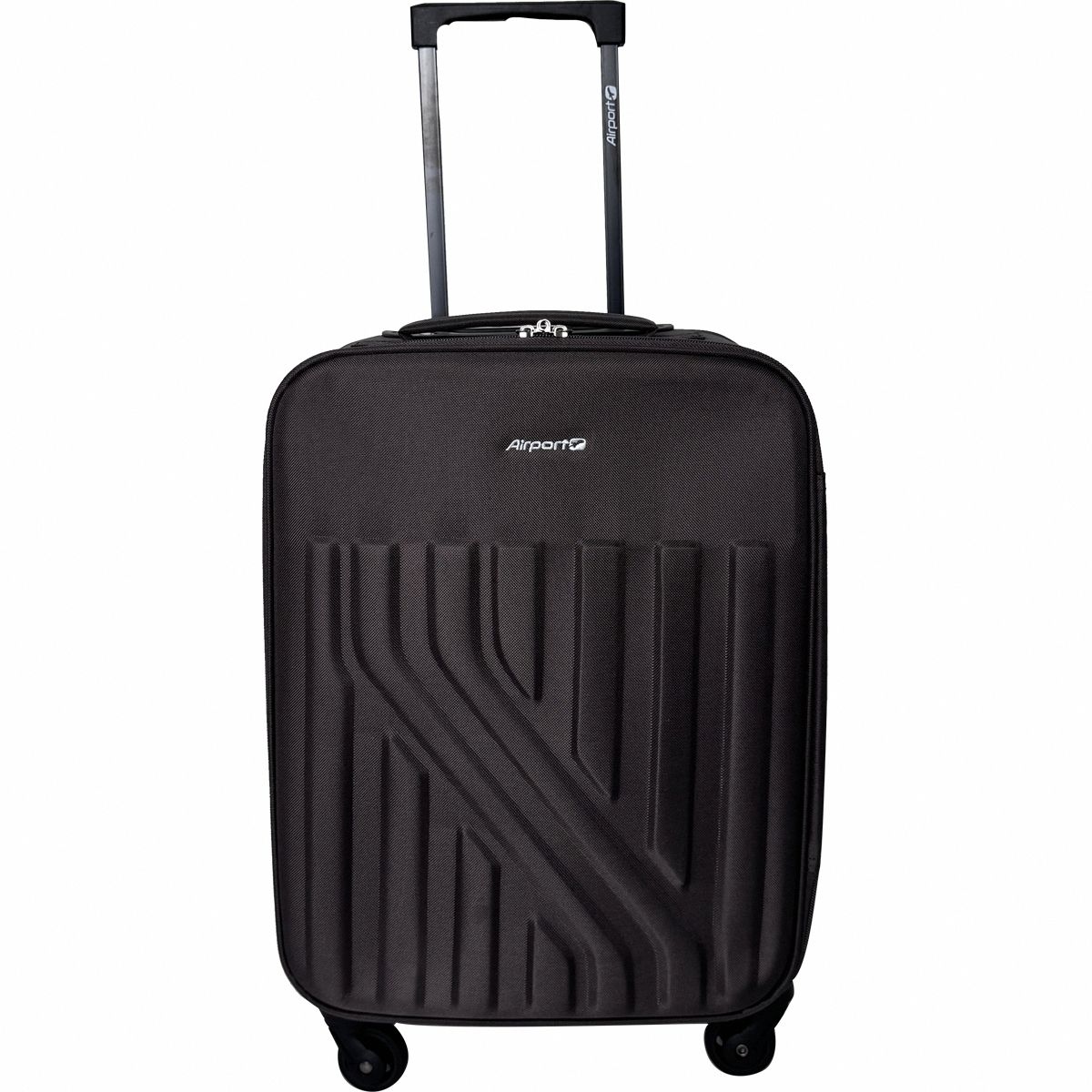 AIRPORT Valise cabine souple 50 cm 4 roues RAIL - marron