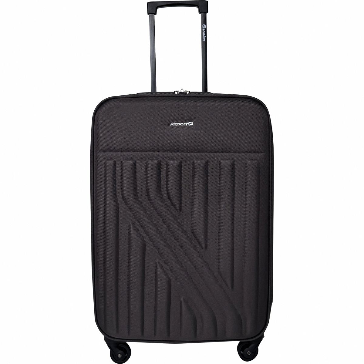 AIRPORT Valise souple 60 cm 4 roues RAIL - marron