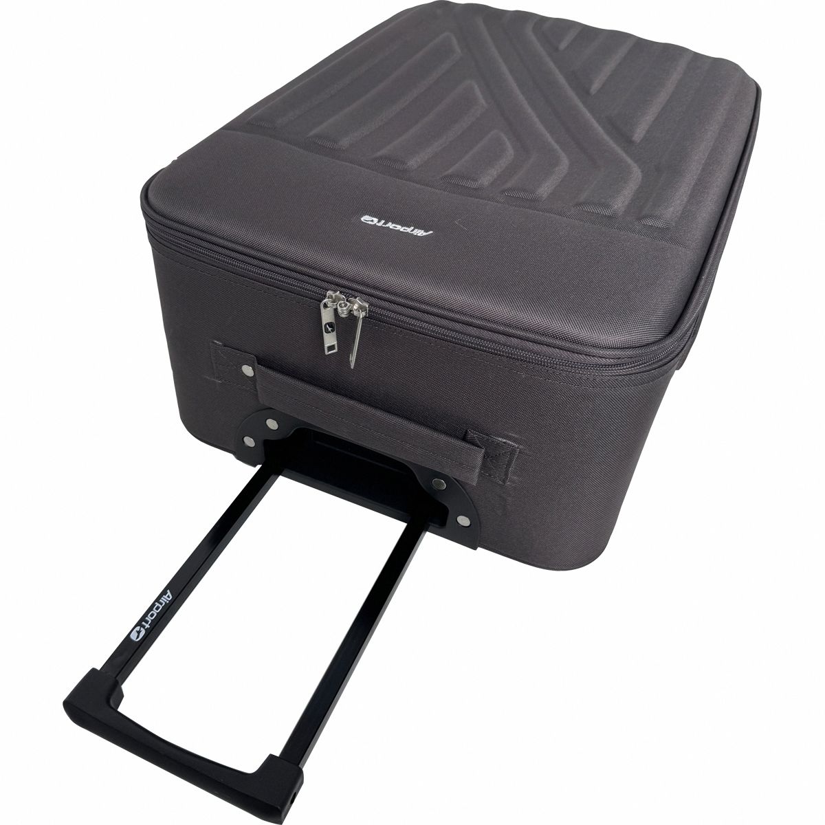 AIRPORT Valise souple 60 cm 4 roues RAIL - marron