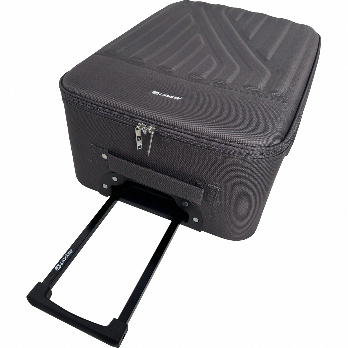 Voir la diapositive 4 : AIRPORT Grande Valise souple 70 cm 4 roues RAIL - marron