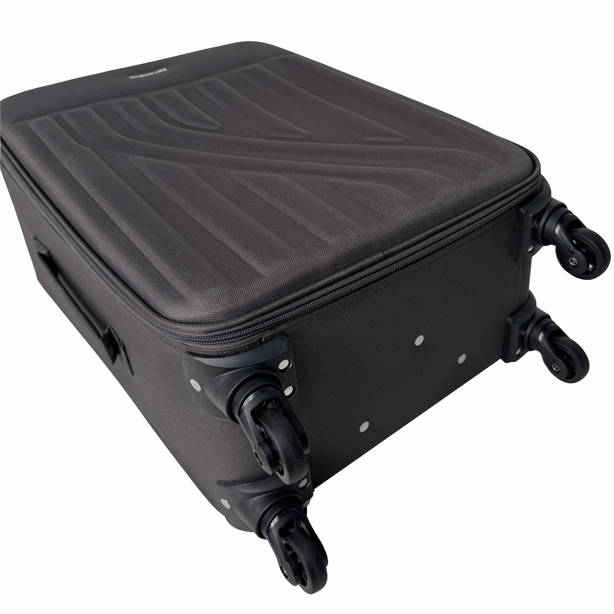 Voir la diapositive 3 : AIRPORT Grande Valise souple 70 cm 4 roues RAIL - marron