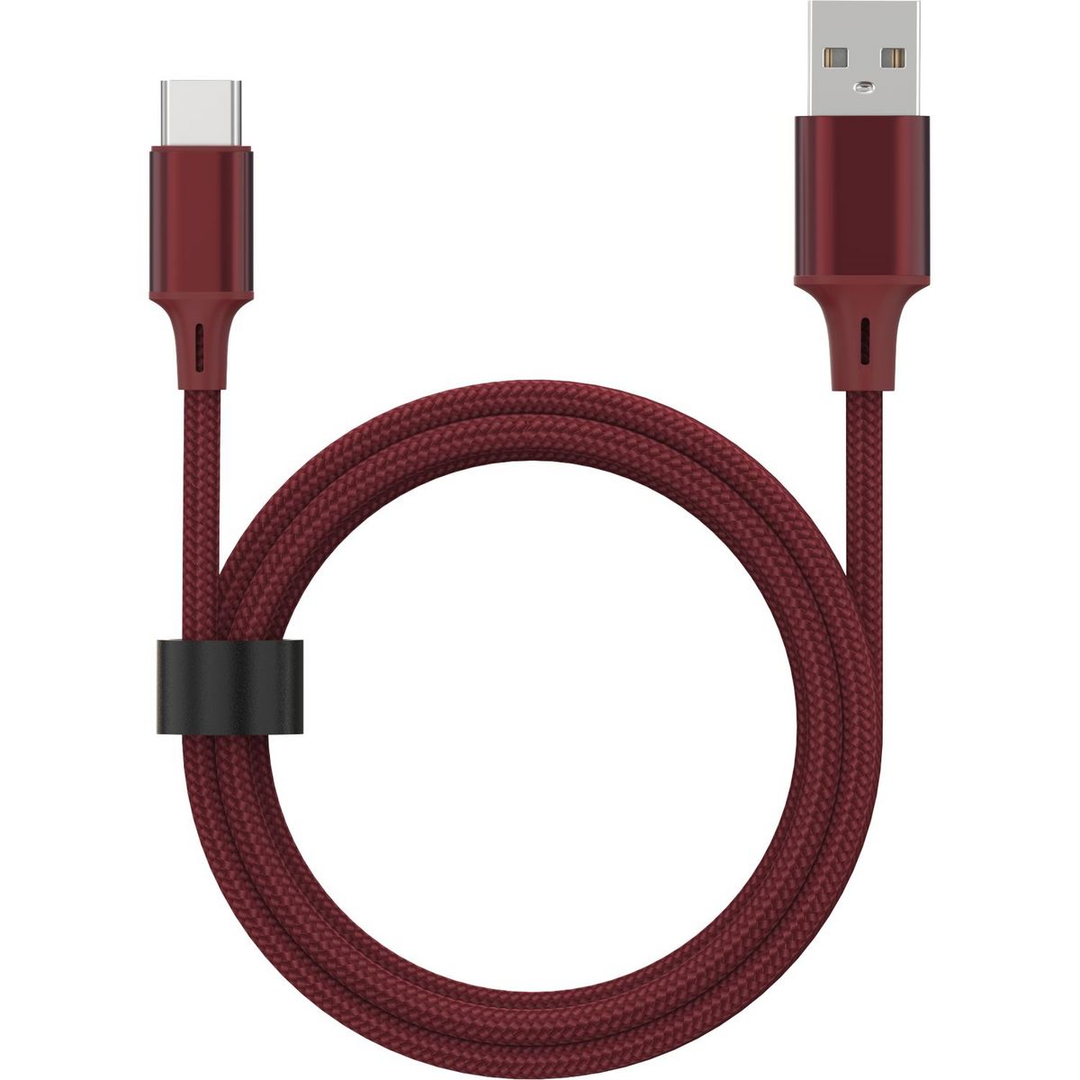 QILIVE Câble de charge USB A/USB C 2m - Rouge