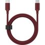 Voir la diapositive 1 : QILIVE Câble de charge USB C/USB C 2m - Rouge