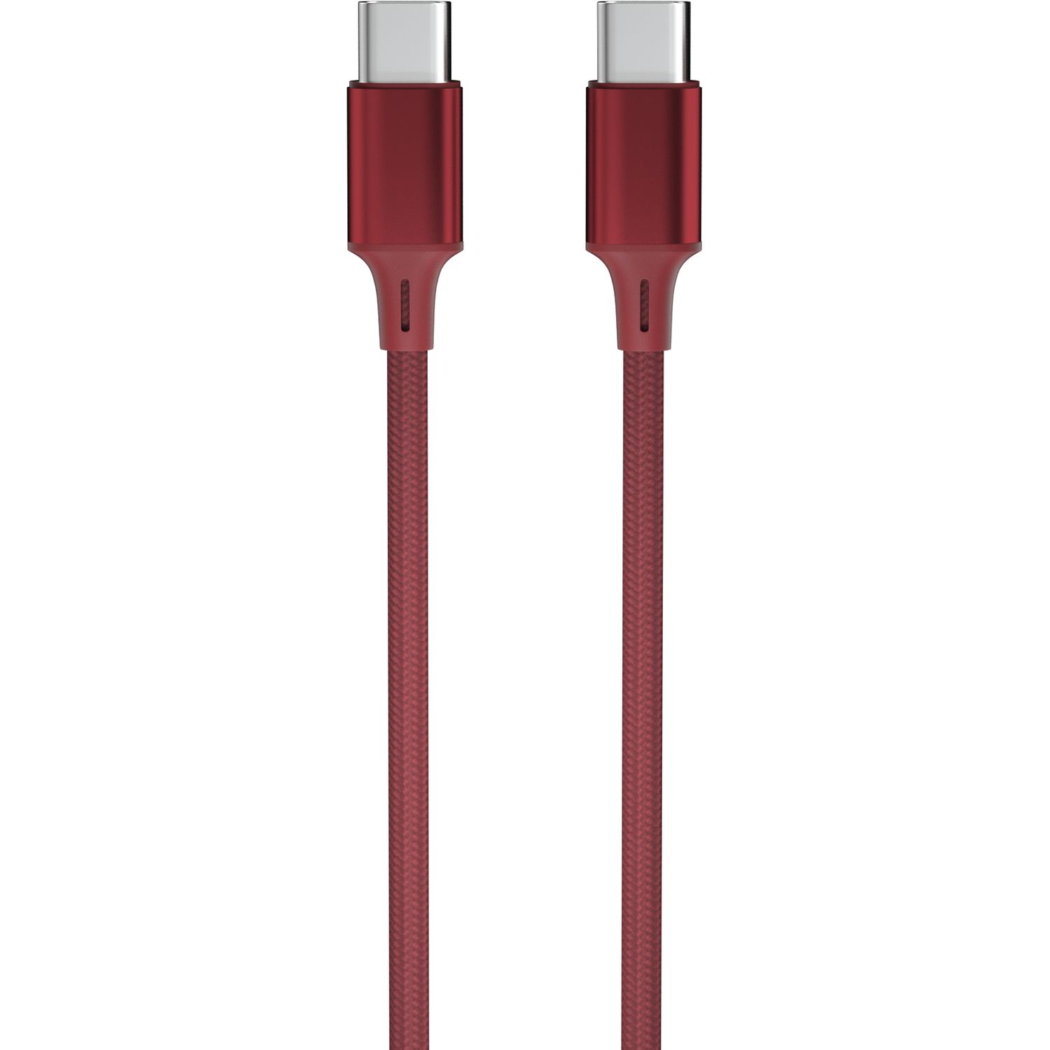 Voir la diapositive 2 : QILIVE Câble de charge USB C/USB C 2m - Rouge