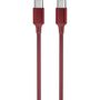 Voir la diapositive 2 : QILIVE Câble de charge USB C/USB C 2m - Rouge