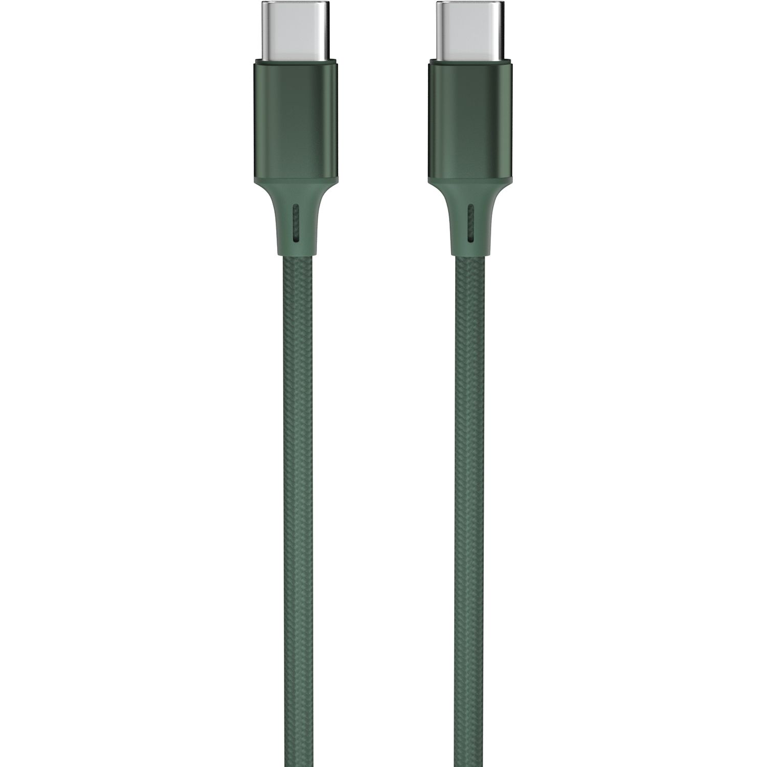 Voir la diapositive 2 : QILIVE Câble de charge USB C/USB C 2m - Vert