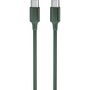 Voir la diapositive 2 : QILIVE Câble de charge USB C/USB C 2m - Vert