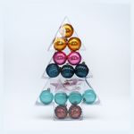 ACTUEL Lot de 17 boules de Noël en plastique 5 cm Forêt Enchantée